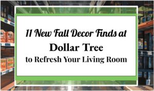 11 New Fall Decor Finds at Dollar Tree to Refresh Your Living Room