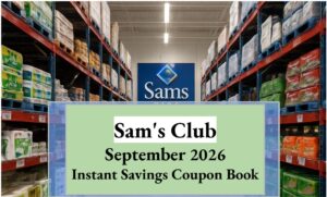 Sam's Club September 2026 Instant Savings Coupon Book