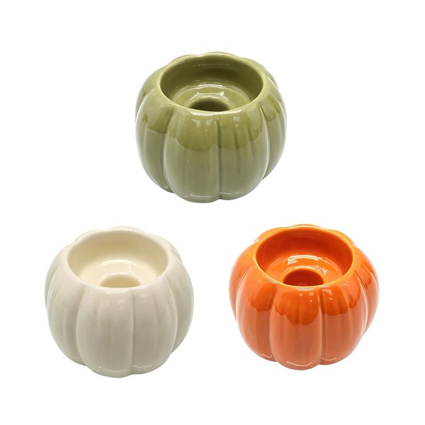 8. Harvest Pumpkin Candle Holders - $1.50