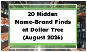 20 Hidden Name-Brand Finds at Dollar Tree (August 2026)