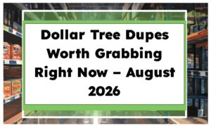 Dollar Tree Dupes Worth Grabbing Right Now – August 2026