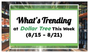 What's Trending at Dollar Tree This Week (8/15 - 8/21)