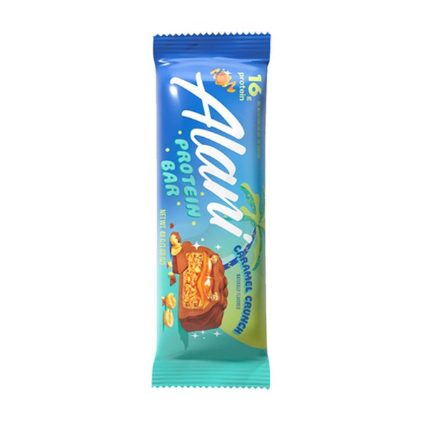 10. Alani Nu Caramel Crunch Protein Bar — About $2.75–$3.25