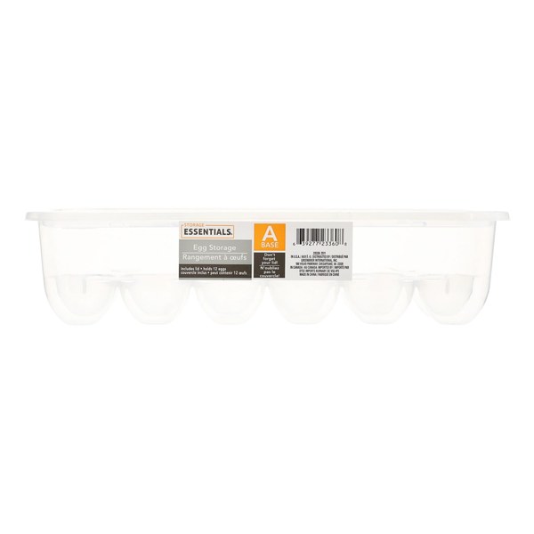 11. Essentials Rectangular Egg Storage Container — $1.50