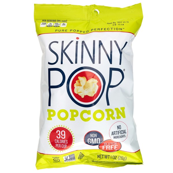 SkinnyPop Popcorn (single-serve pouches) - $1.25 - SkinnyPop