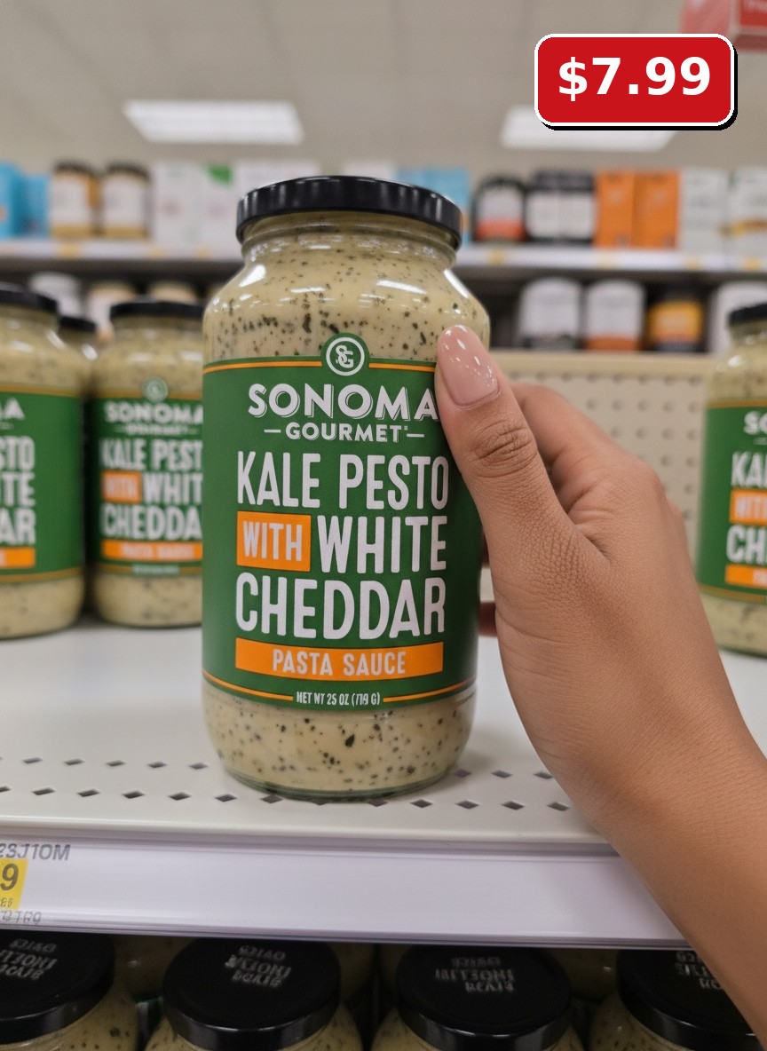 SONOMA GOURMET KALE PESTO WITH WHITE CHEDDAR PASTA SAUCE