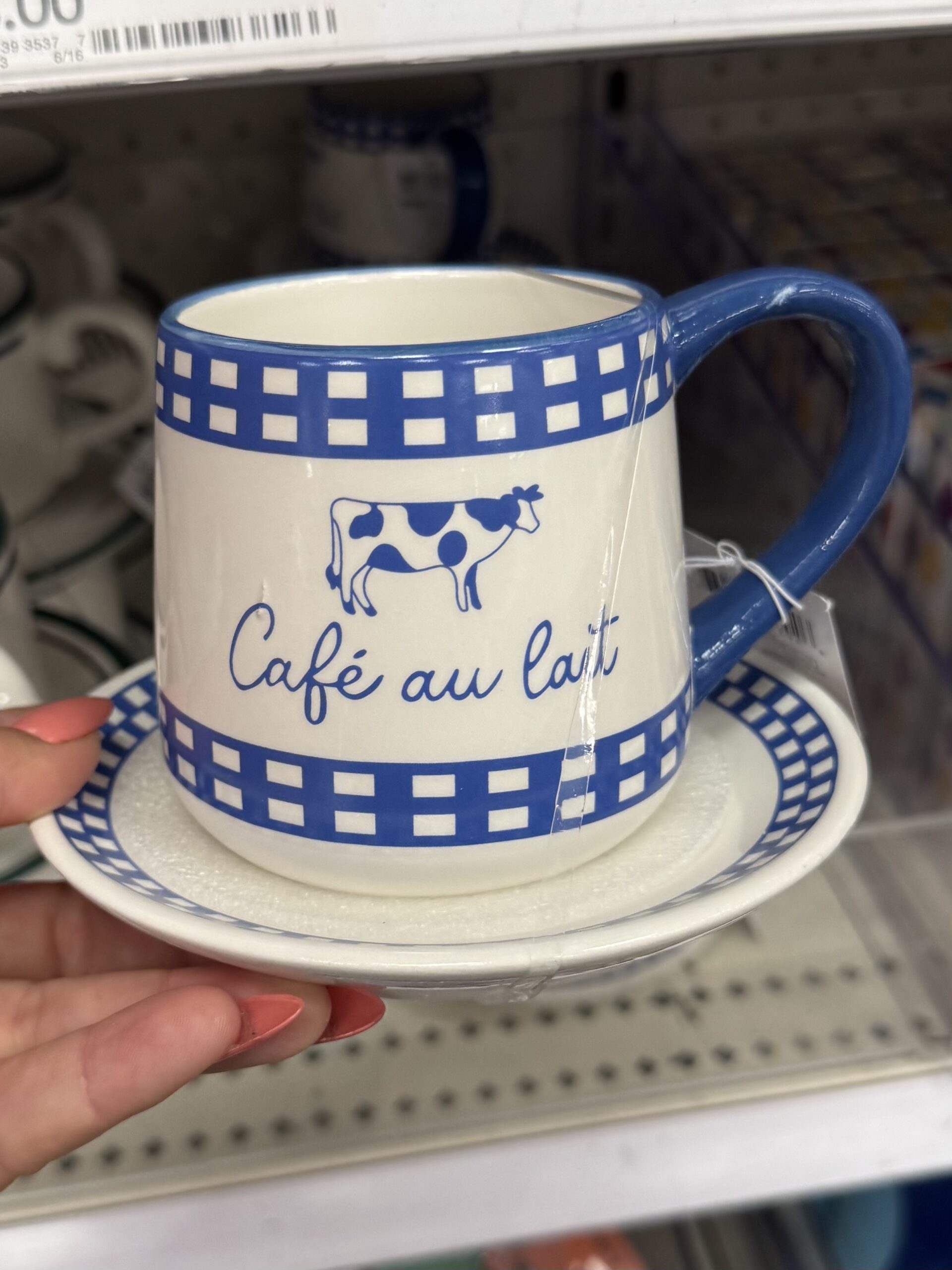 Café Au Lait Cow Mug - in store