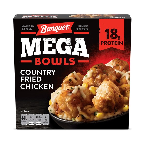 12. Banquet Mega Bowls Country Fried Chicken — Around $3