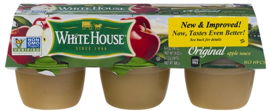 White House Original Applesauce Cups - 6 ct