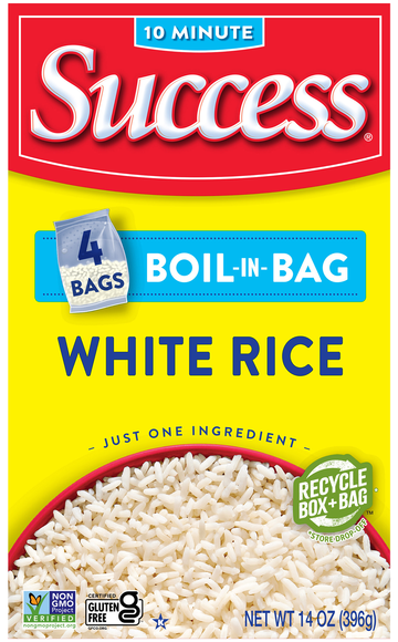 Success Boil-in-Bag Gluten Free White Rice - 4 ct