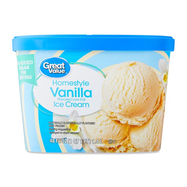 Great Value Ice Cream (48 fl oz) - $2.97 → $2.50