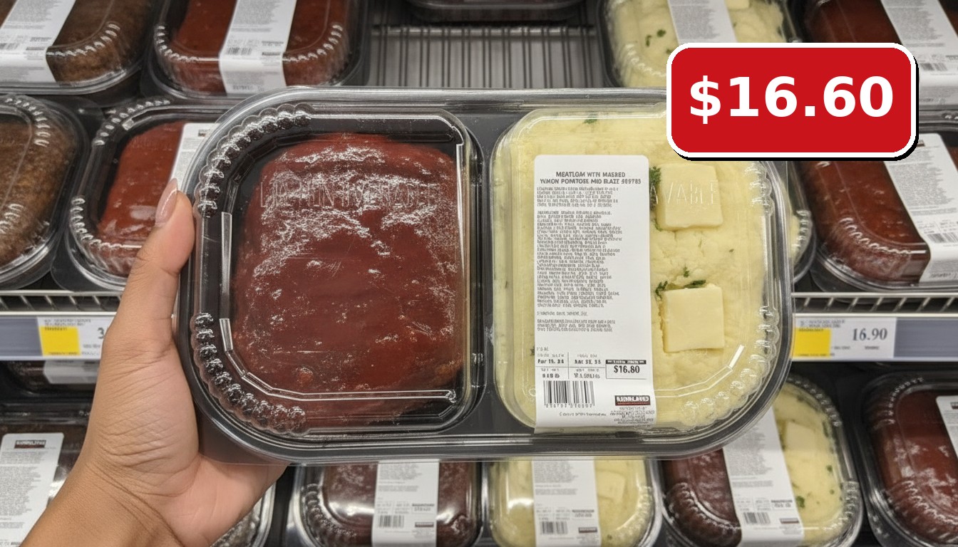 KIRKLAND MEATLOAF WITH MASHED YUKON POTATOES AND GLAZE