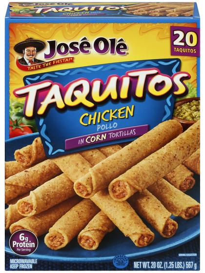 Jose Ole Chicken Taquitos - 15 ct Frozen
