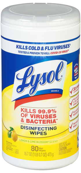 Lysol Lemon & Lime Blossom Disinfecting Wipes