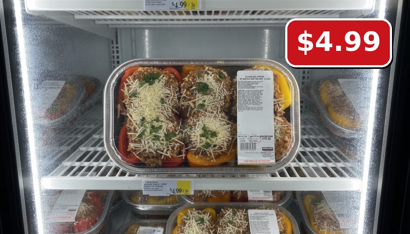 KIRKLAND STUFFED BELL PEPPERS W/ GROUND BEEF AND RICE