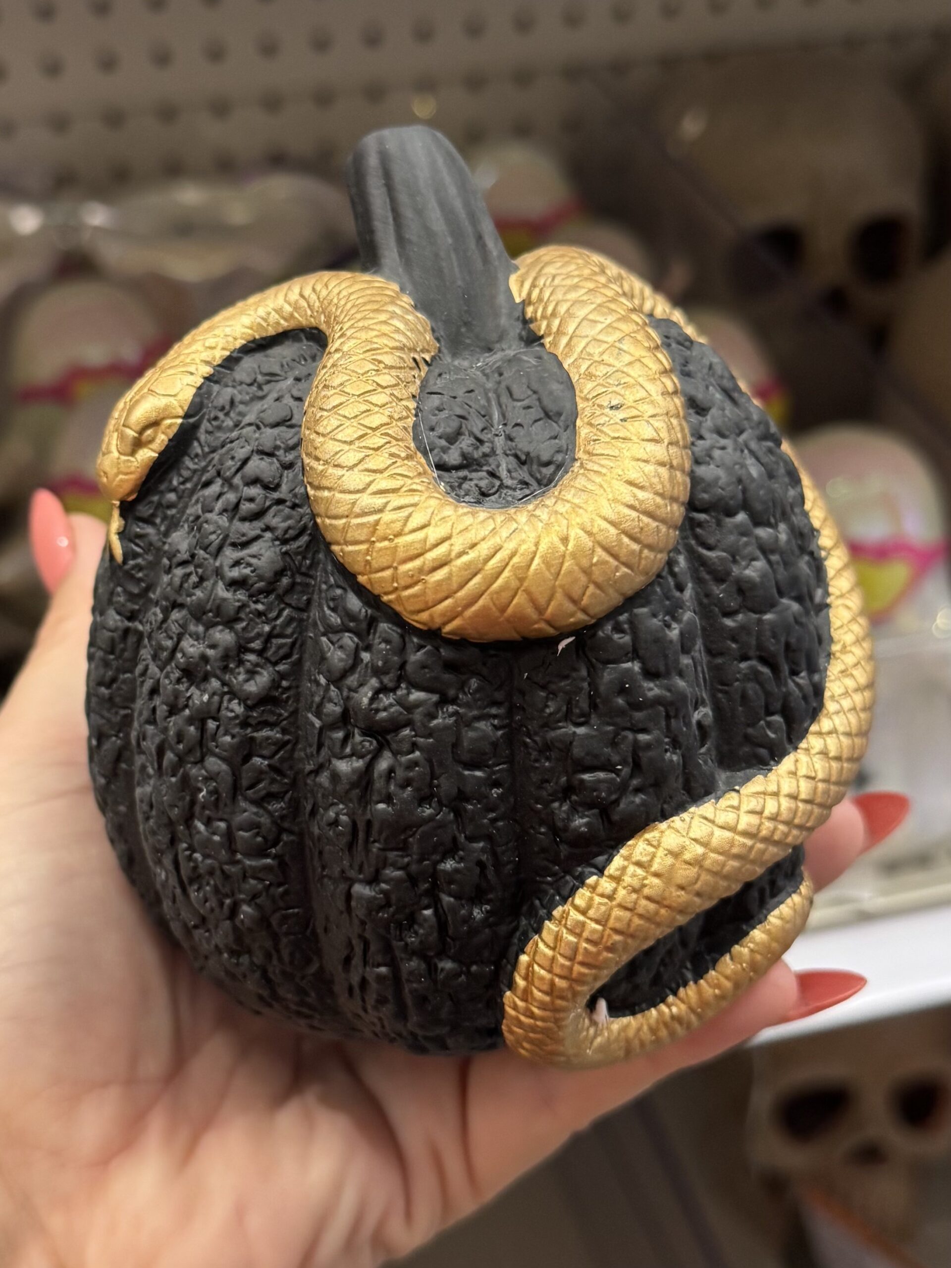 Hyde & EEK! Snake Wrapped Pumpkin - in store