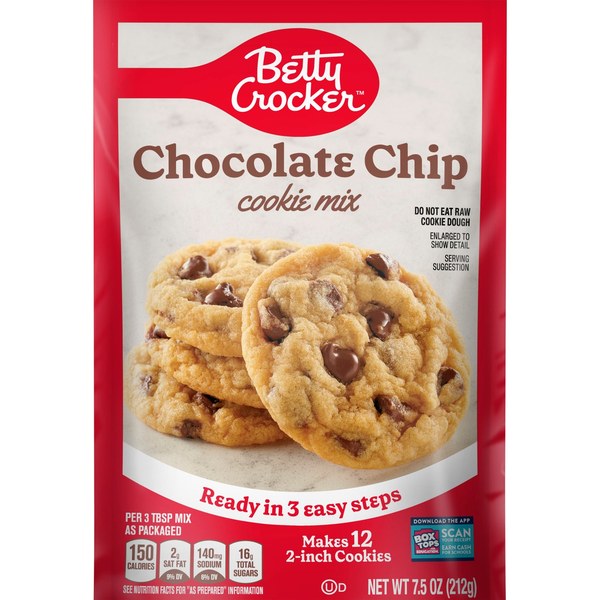 Betty Crocker Cookie Mix (Chocolate Chip, etc.) or Kokie Makeup - $1.25–$1.50 - Betty Crocker / Kokie