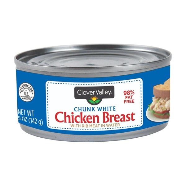 15. Clover Valley Chunk White Chicken Breast — About $2