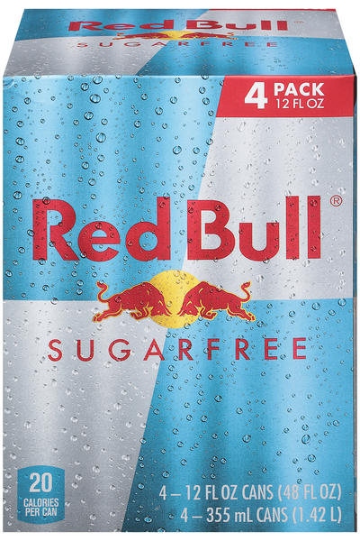 Red Bull Sugar Free Energy Drink - 4 pk