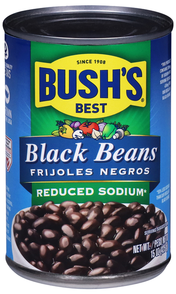 Bush's Best Reduced Sodium Black Beans
