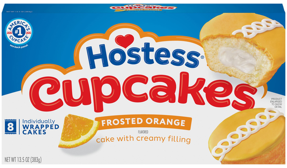 Hostess Orange Cupcakes - 8 ct