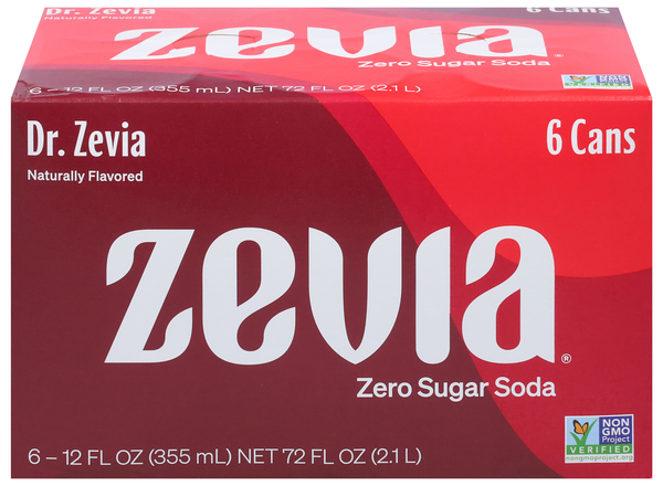 Zevia Zero Sugar Dr. Zevia Soda - 6 pk