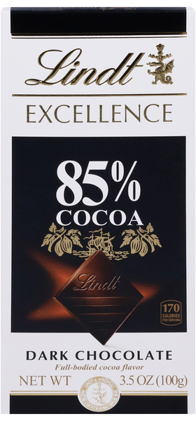 Lindt Excellence Dark Chocolate Candy Bar 85% Cocoa