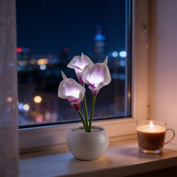 Fringe & Floral Mini LED Table Lamps — $15