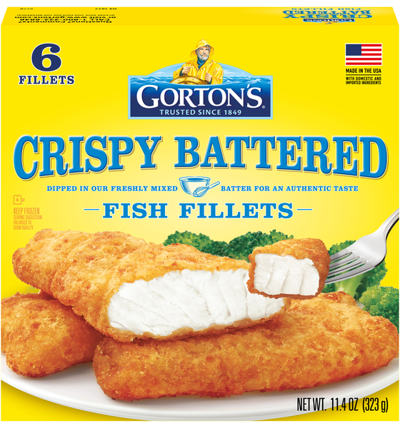 Gorton's Crispy Battered Fish Fillets - 6 ct Frozen
