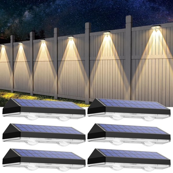 Szrsth Solar Fence Lights 6-Pack — $35