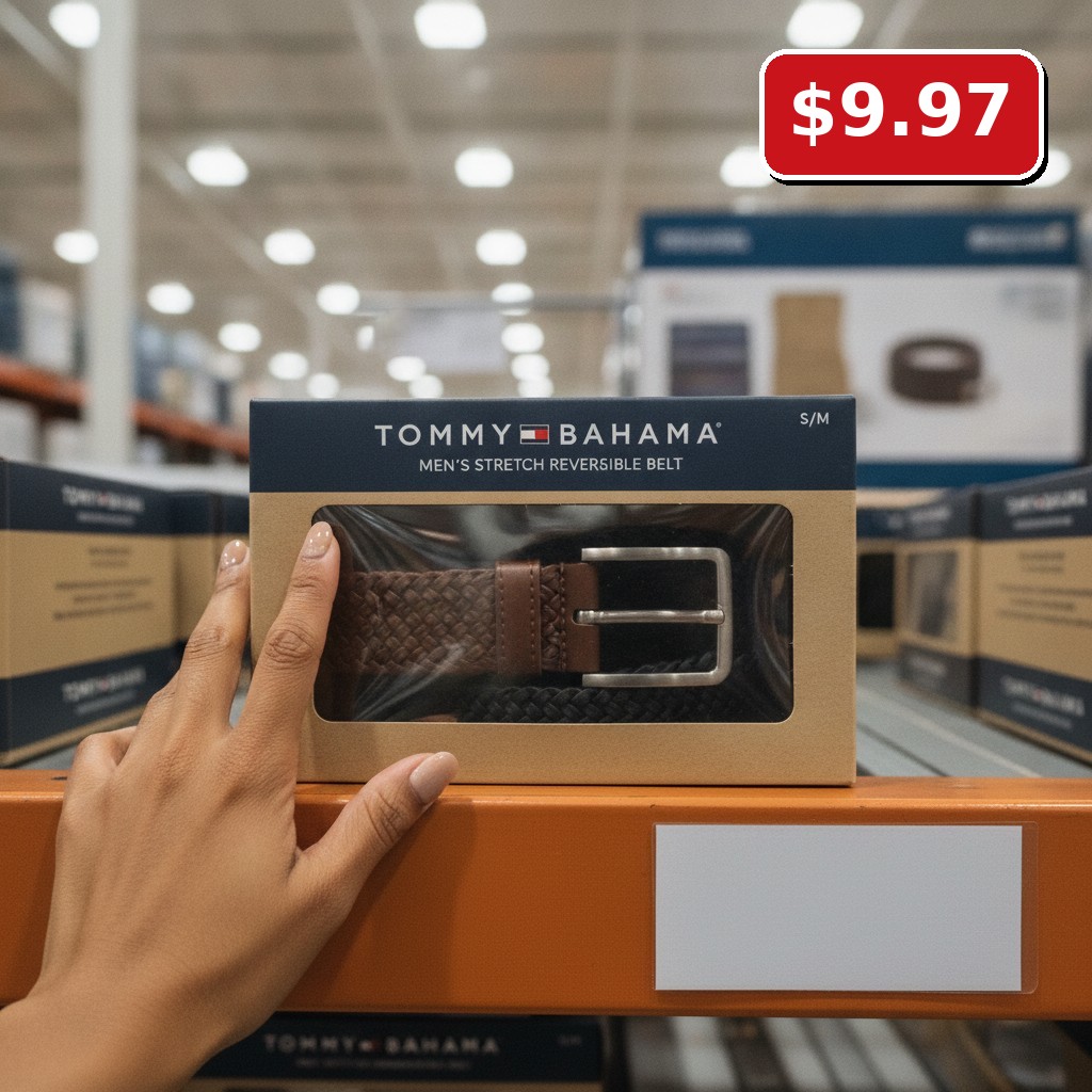 TOMMY BAHAMA MEN'S STRETCH REVERSIBLE BELT
