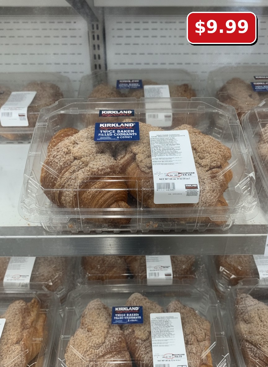 KIRKLAND Signature TWICE BAKED CINNAMON FILLED CROISSANTS 6 COUNT