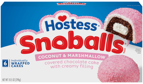 Hostess Snoballs Snack Cakes - 6 ct