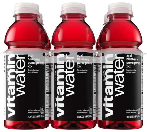 vitaminwater XXX Acai-Blueberry-Pomegranate Enhanced Water Beverage - 6 pk