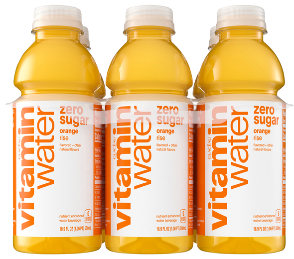 vitaminwater Zero Sugar Rise Orange Enhanced Water Beverage - 6 pk