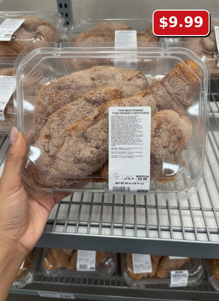 KIRKLAND TWICE BAKED CINNAMON FILLED CROISSANTS 6 COUNT