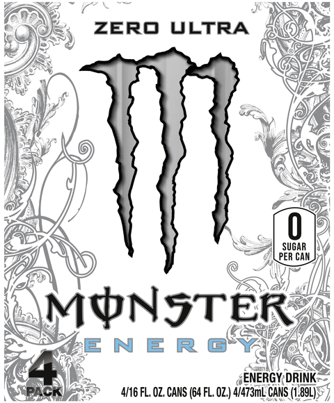 Monster Zero Sugar Ultra Energy Drink - 4 pk