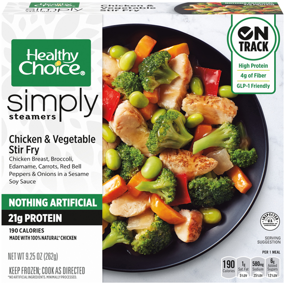Healthy Choice Simply Steamers Chicken & Vegetable Stir-Fry Frozen Meal