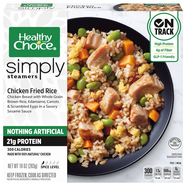 Healthy Choice Simply Steamers Chicken Fried Rice Frozen Meal