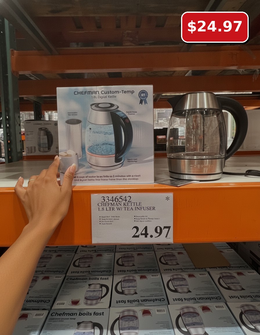 CHEFMAN Custom-Temp 1.8L Digital Kettle