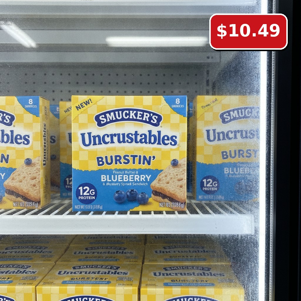 Smucker's Uncrustables Burstin' Blueberry Peanut Butter & Blueberry Spread Sandwich