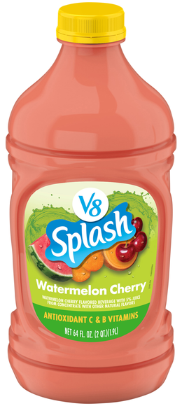 V8 Splash Watermelon Cherry Juice Beverage