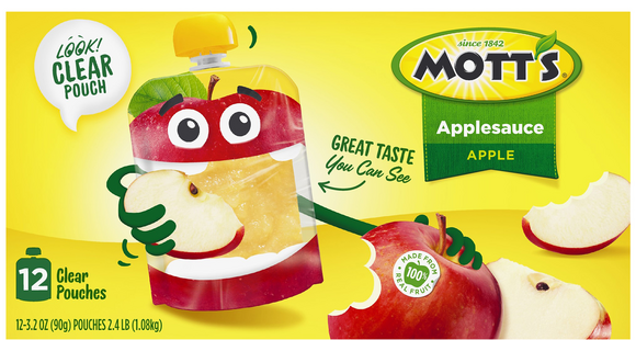 Mott's Apple Applesauce Pouches - 12 ct