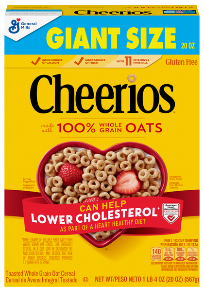 Cheerios Gluten Free Toasted Whole Grain Oat Cereal Giant Size