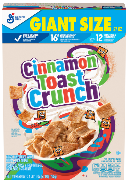 Cinnamon Toast Crunch Cinnamon Cereal Giant Size