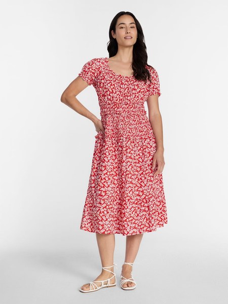 Time and Tru Peasant Midi Dress — $12