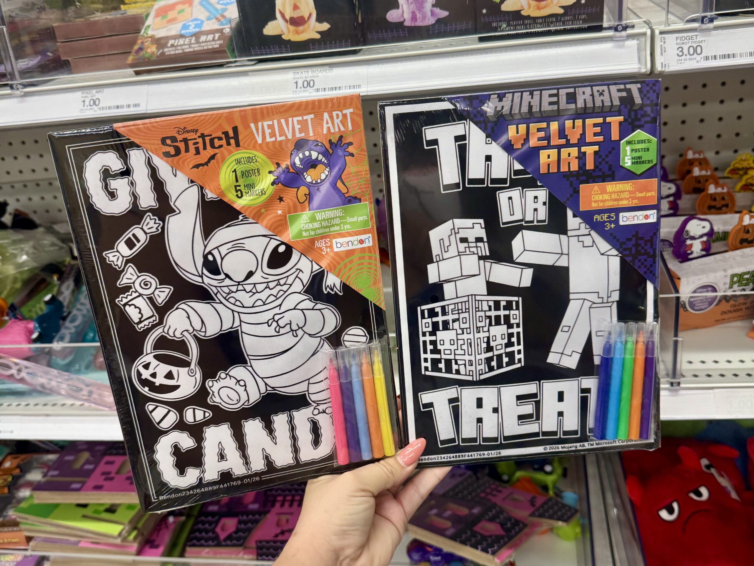 Bendon Licensed Velvet Art Little Monsters - in store