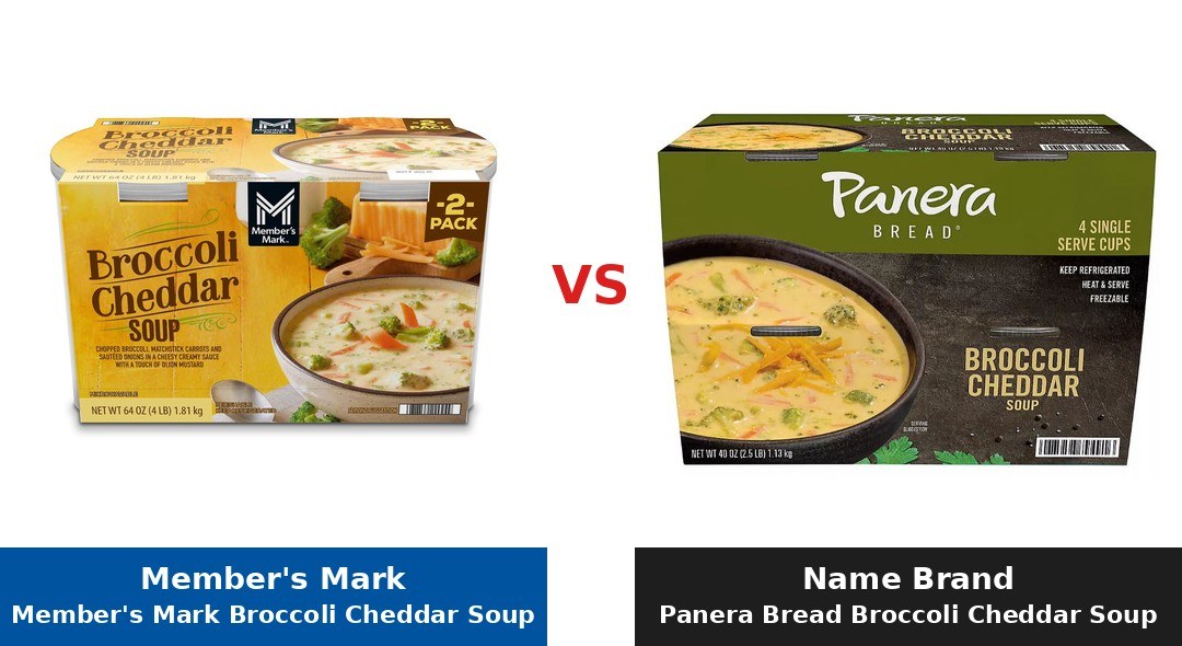 Member's Mark Broccoli Cheddar Soup (Member's Mark) vs Panera Bread Broccoli Cheddar Soup comparison