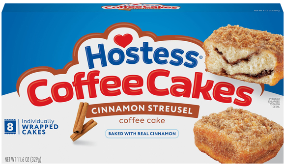 Hostess Cinnamon Streusel Coffee Cakes - 8 ct