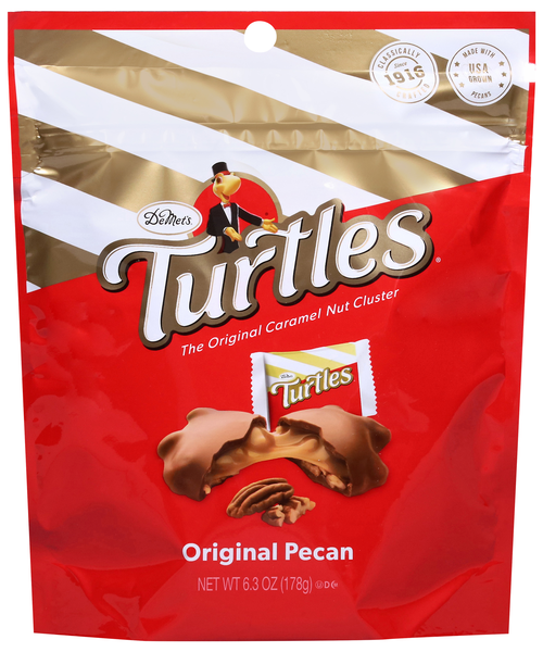 DeMet's Turtles Original Chocolate Pecan Nut Cluster Candy